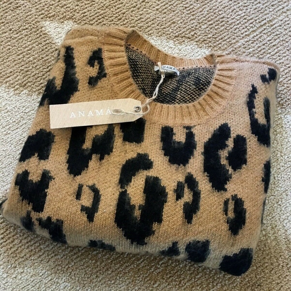 LAST ONE! Leopard Animal Print Boutique Sweater - Picture 4 of 4